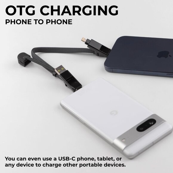 6-in-1 Multi Charging Cable, Portable USB and USB-C Cable with 100W Ultra-Fast C - Picture 6 of 6